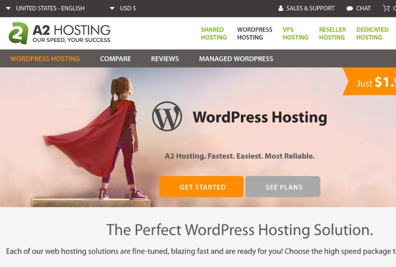 A2 Hosting WordPress